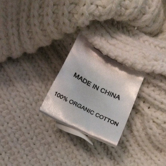 Quince Cream Ribbed Crew Neck Sweater - Picture 5 of 5